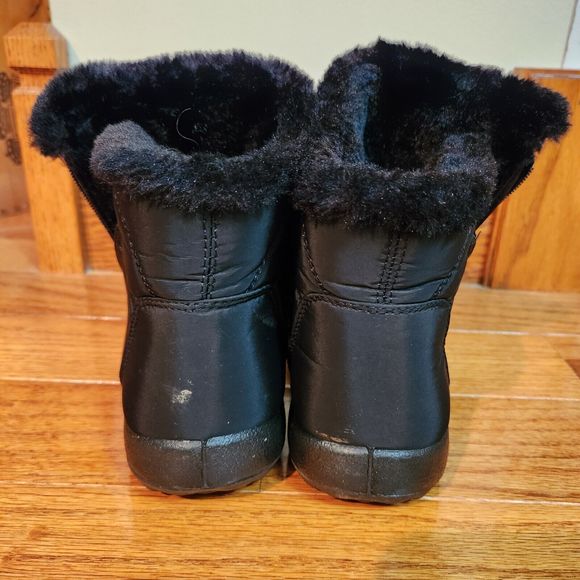 BJ Womens Slip On Zipper Quilted Boots US Size 41 Black - Picture 3 of 12